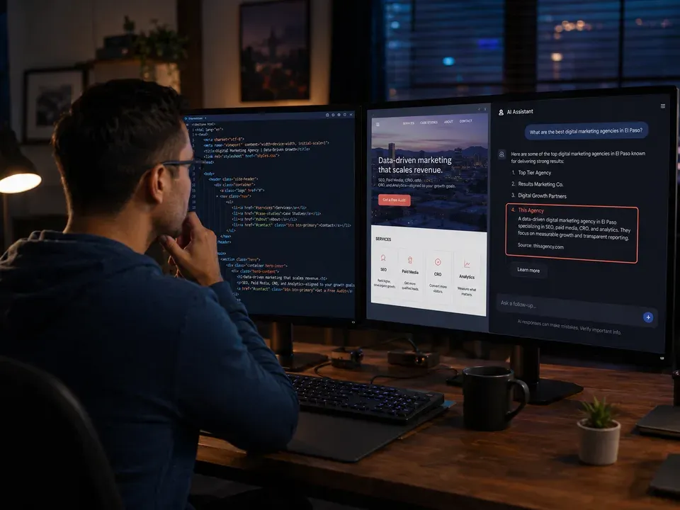 optimize website for AI search