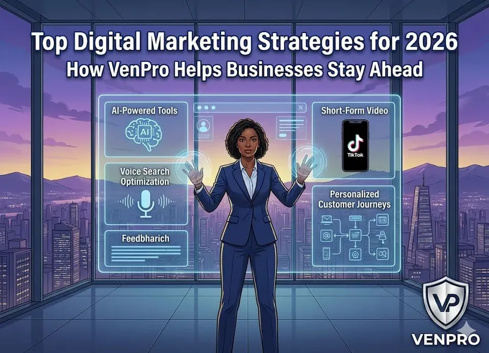 Top Digital Marketing Strategies for 2026: How VenPro Solutions Helps Businesses Stay Ahead
