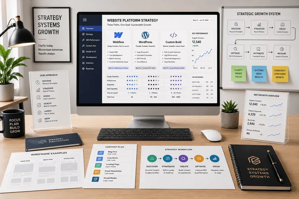 webflow vs wordpress vs custom build 2026