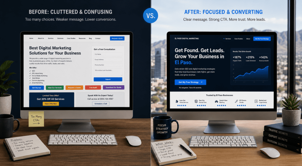 conversion focused landing page examples 2026