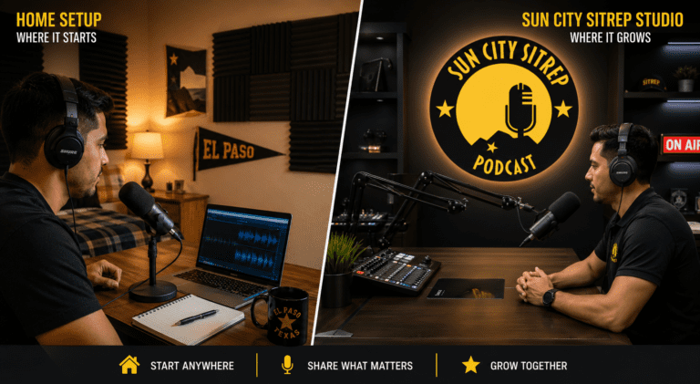 Home Studio vs. Professional Podcast Studio