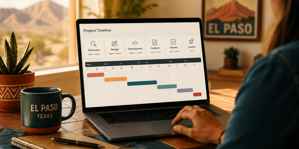 how long does it take to build a website in el paso