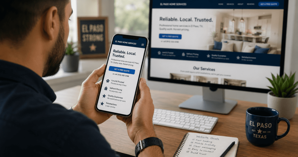 mobile first web design for small business