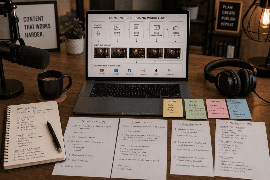 podcast content repurposing strategy