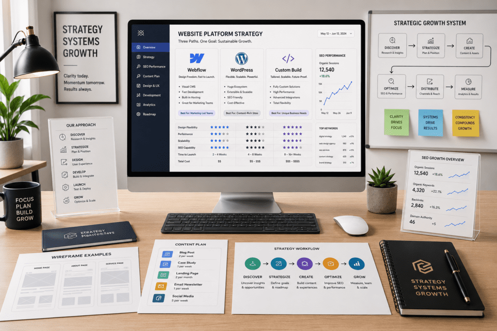 webflow vs wordpress vs custom build 2026