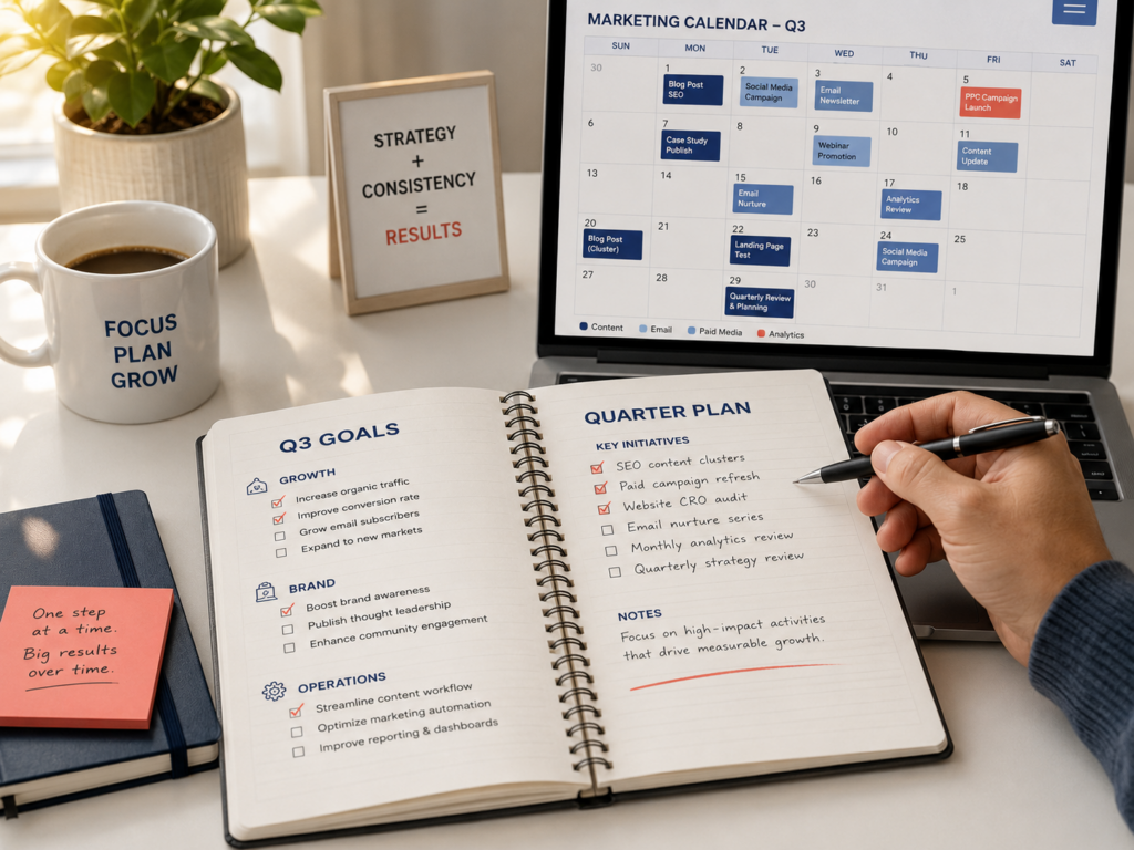 Q3 marketing checklist