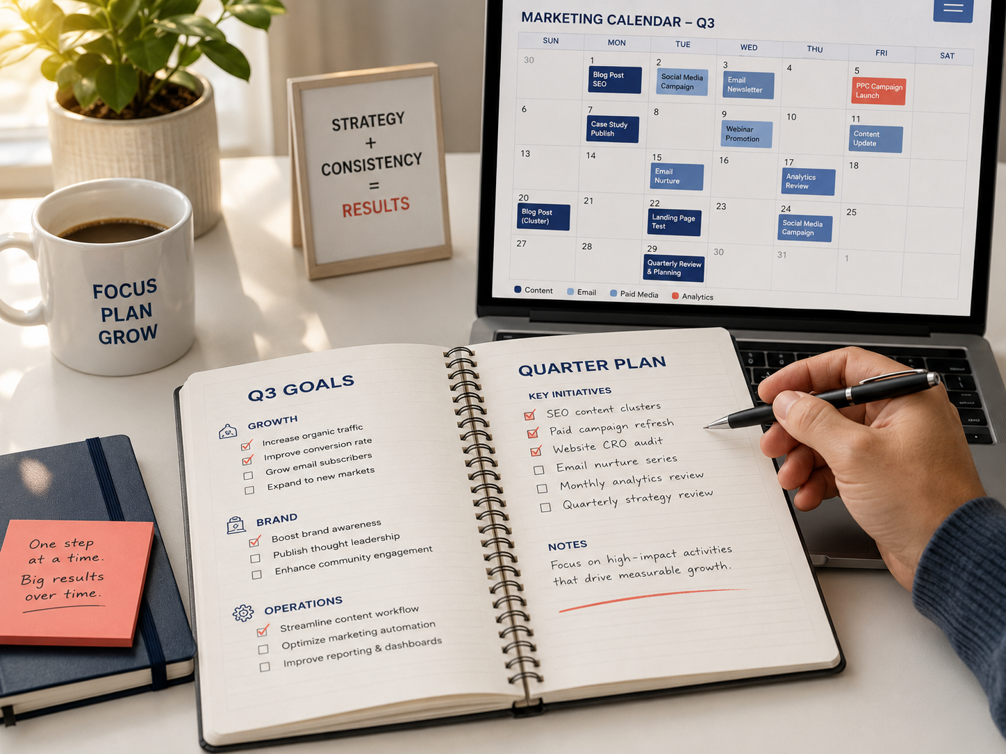 Q3 marketing checklist