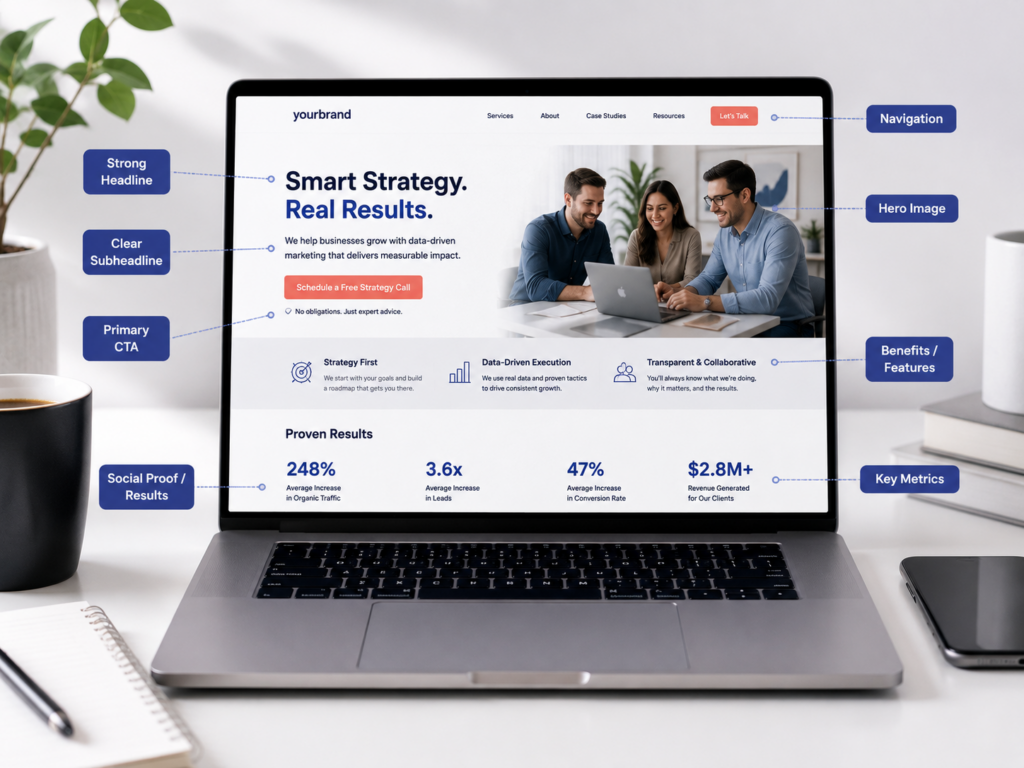 high converting landing page