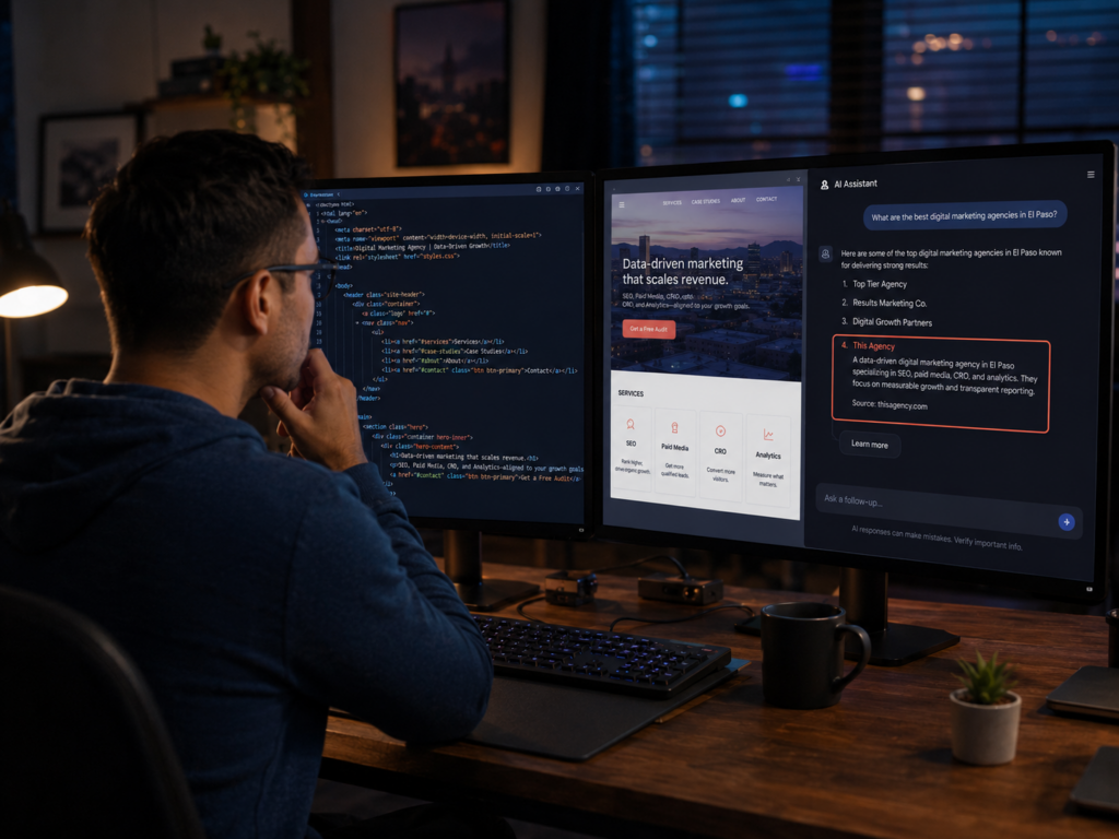 optimize website for AI search